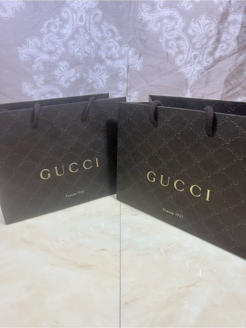 Gucci Empty Paper Bags x 2 Set